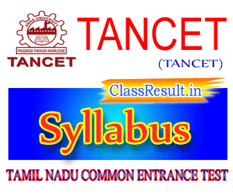 tancet Syllabus 2022 class ME, MTech, MArch, MPlan, MBA, MCA